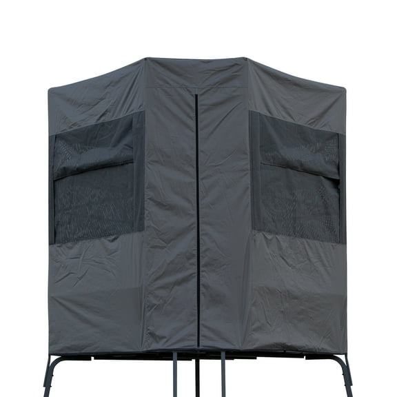Rivers Edge Shooting Platform Blind Enclosure, Added Concealment, Lightweight Frame, Installs in Under One Minute, View-Through One Way Fabric, Oversized Windows, Ample Headroom, RE402B