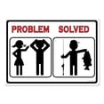 thumbnail image 1 of Rivers Edge Sign 12"X17" "Problem Solved Fish" 2266, 1 of 1