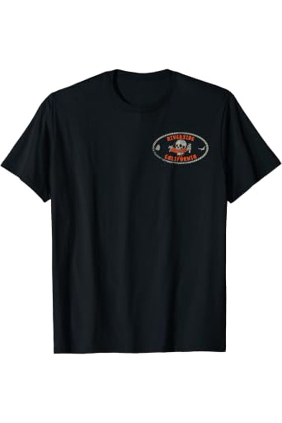 Riverside California CA Retro Surfer Front & Back T-Shirt, Unisex T-Shirt