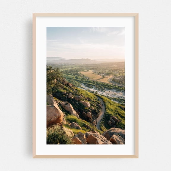 Riverside California Mountain Rural Landscape Poster Unframed Paper Print