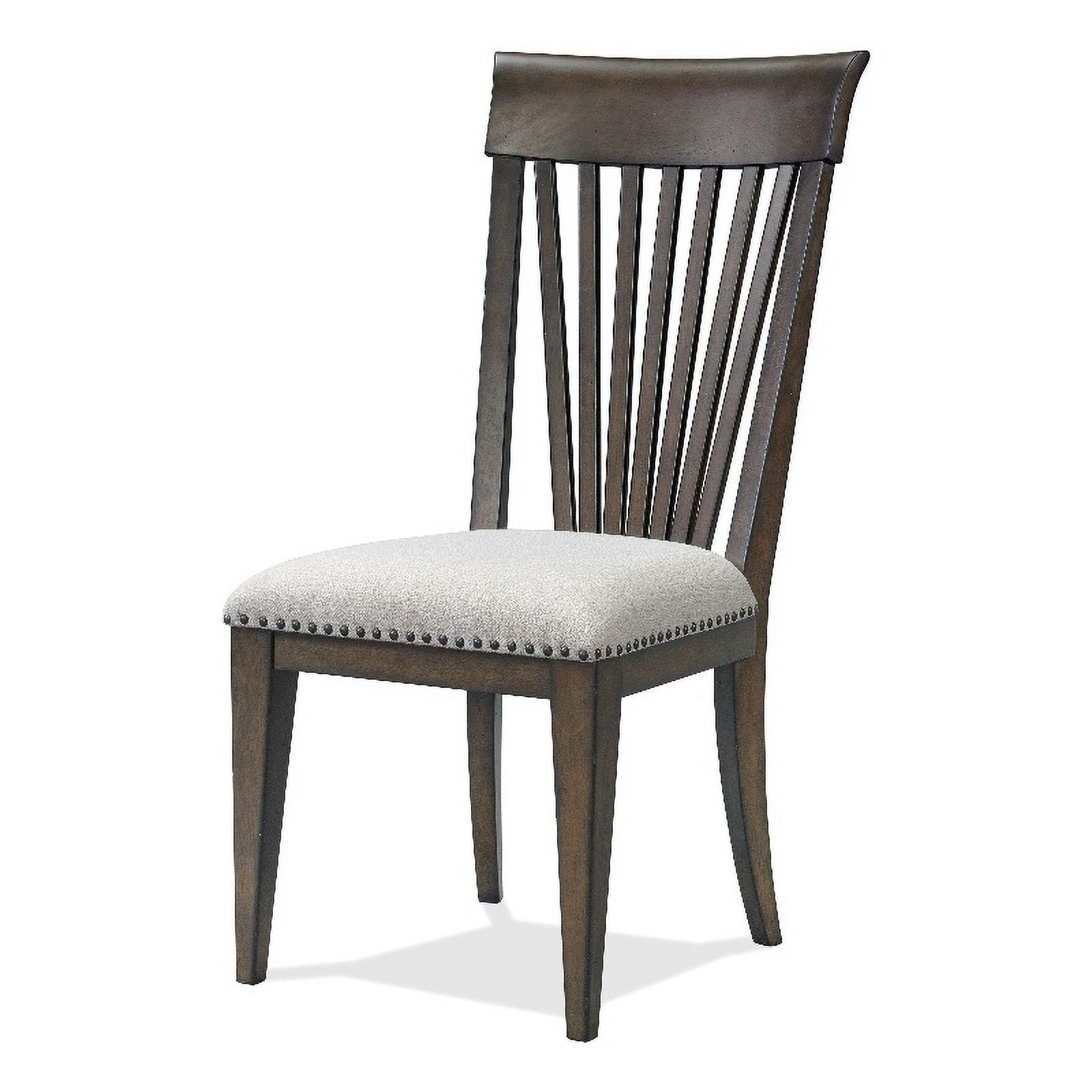 Riverside Furniture Forsyth 19" Upholstered Wood Slat Back Side Chair