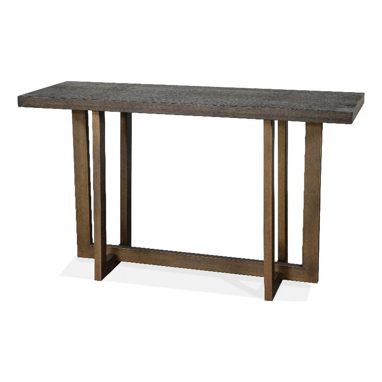 Riverside Furniture Magnus Modern Contemporary Wood Console Table in