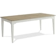 thumbnail image 1 of Riverside Furniture Myra Extendable Wood Dining Table in Natural and Paperwhite, 1 of 4