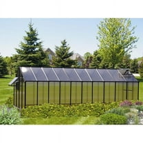 Riverstone Industries Monticello  Monticello 8 x 20 Ft. Greenhouse - Black - Mojave