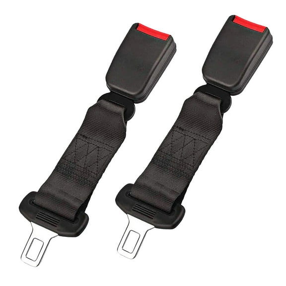 Riverwind 2 Pack 9-Inch Seat Belt Extension Extender for Honda Pilot 2018 2nd Row Middle Seat (7/8" Tongue Width)