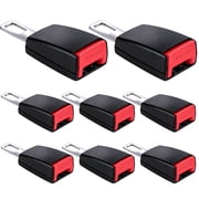 Riverwind 8 Pack 4.7" Seat Belt Buckle Extender, Seat Belt Buckle for Cars, Universal Fit, Black (7/8" Tongue Width)