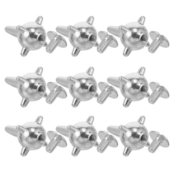 Rivet 10 Pcs Punk Rivets Studs Craft Earrings Clothing Spikes Metal