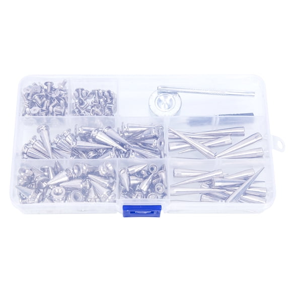 ifundom flat studs rivet Rivets Silver 100 Sets