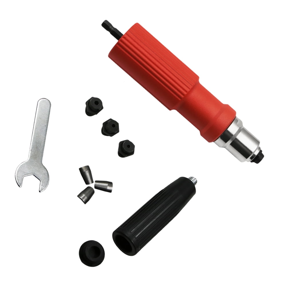 Rivet Adapter Electric Nut Head Riveter Drill Attachment Right Angle ...