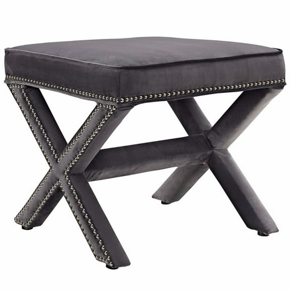 Modway Rivet Bench in Gray