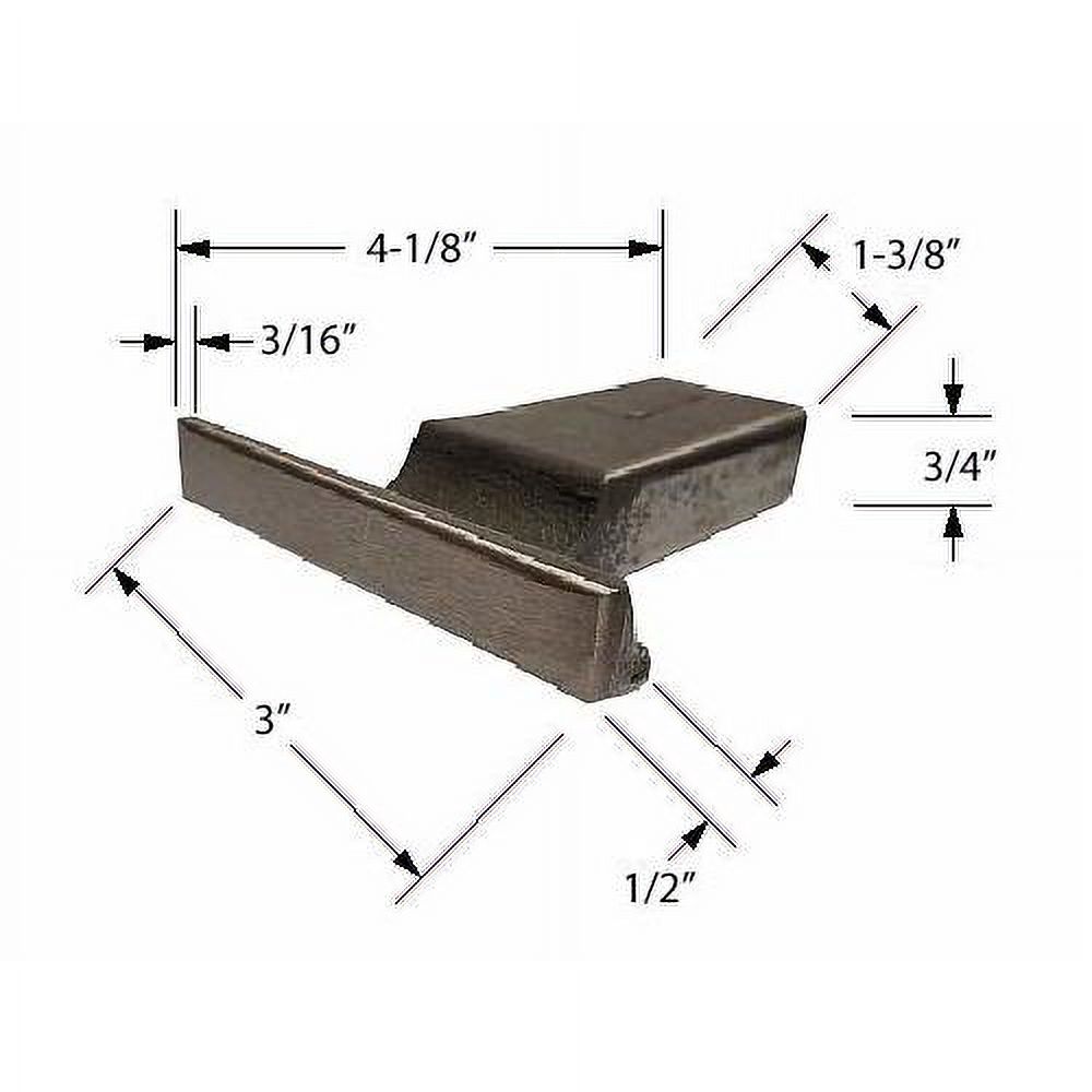 Rivet Bucking BAR 4" Length X 3" Width X 3/4" Height. Made From CASE