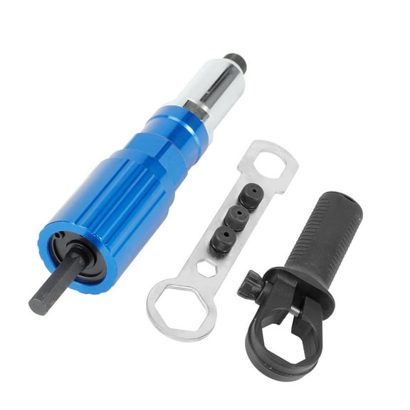 Rivet Drill Attachment Electric Riveter Conversion Connector Adaptor Carpenter Tool