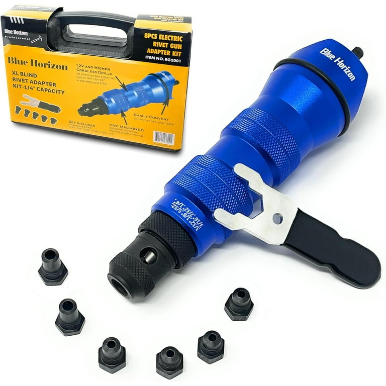 Rivet Gun Adapter for Drill – XL Blind Tool Rivet Riveter Setter