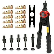 Rivet Machine 12in Labor-saving Hand Riveter BT-606 Double Insert Manual Rivet Machine Riveting Tools with Nuts