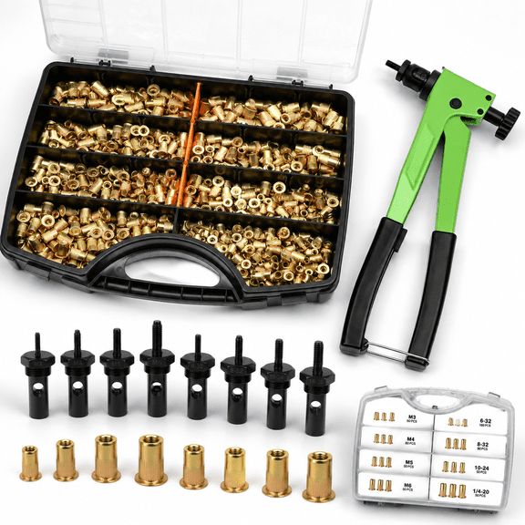 Rivet Nut Tool Kit 560sae & Metric Nutsbination