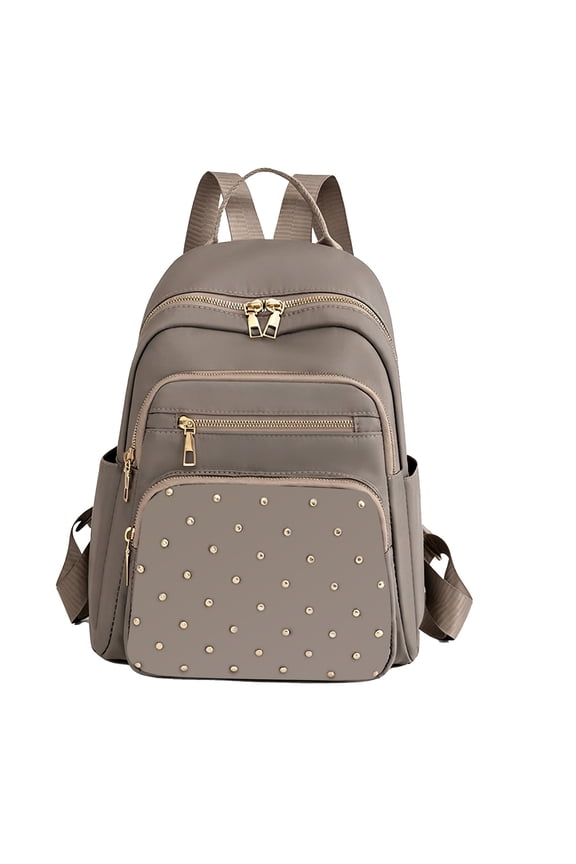 Riveted Mini Backpack Purse, 10.63X13.39inch Women's Casual Daypack, Lightweight Waterproof Bag, Studded Small Backpack for Travel, Work and Daily Use