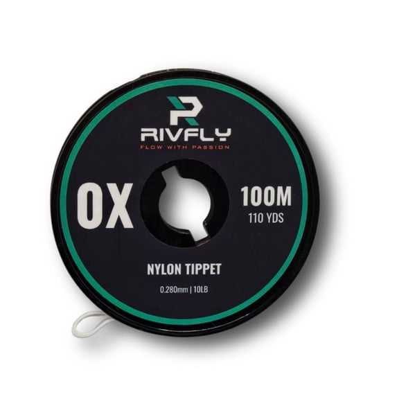 Rivfly Nylon Tippet 100M Spool, Premium Copolymer, 0X