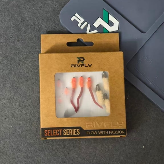 Rivfly Select Series Trout Candy Pack  9 Hand-Tied Attractor Flies, Mop Fly Squirmy Wormy Egg Fly Assortment for Trout