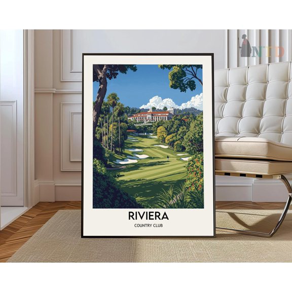 Riviera Country Club California Poster, Unframed Paper Poster 8x10in