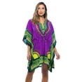 thumbnail image 1 of Riviera Sun African Print Dashiki Caftan for Women (Purple, Small / Medium), 1 of 3