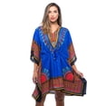 thumbnail image 1 of Riviera Sun African Print Dashiki Caftan for Women (Royal Dashiki, 2X-3X), 1 of 3