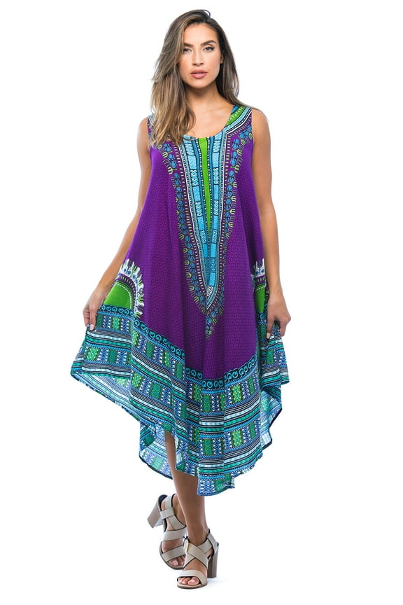 African Print Dashiki Dress for Women