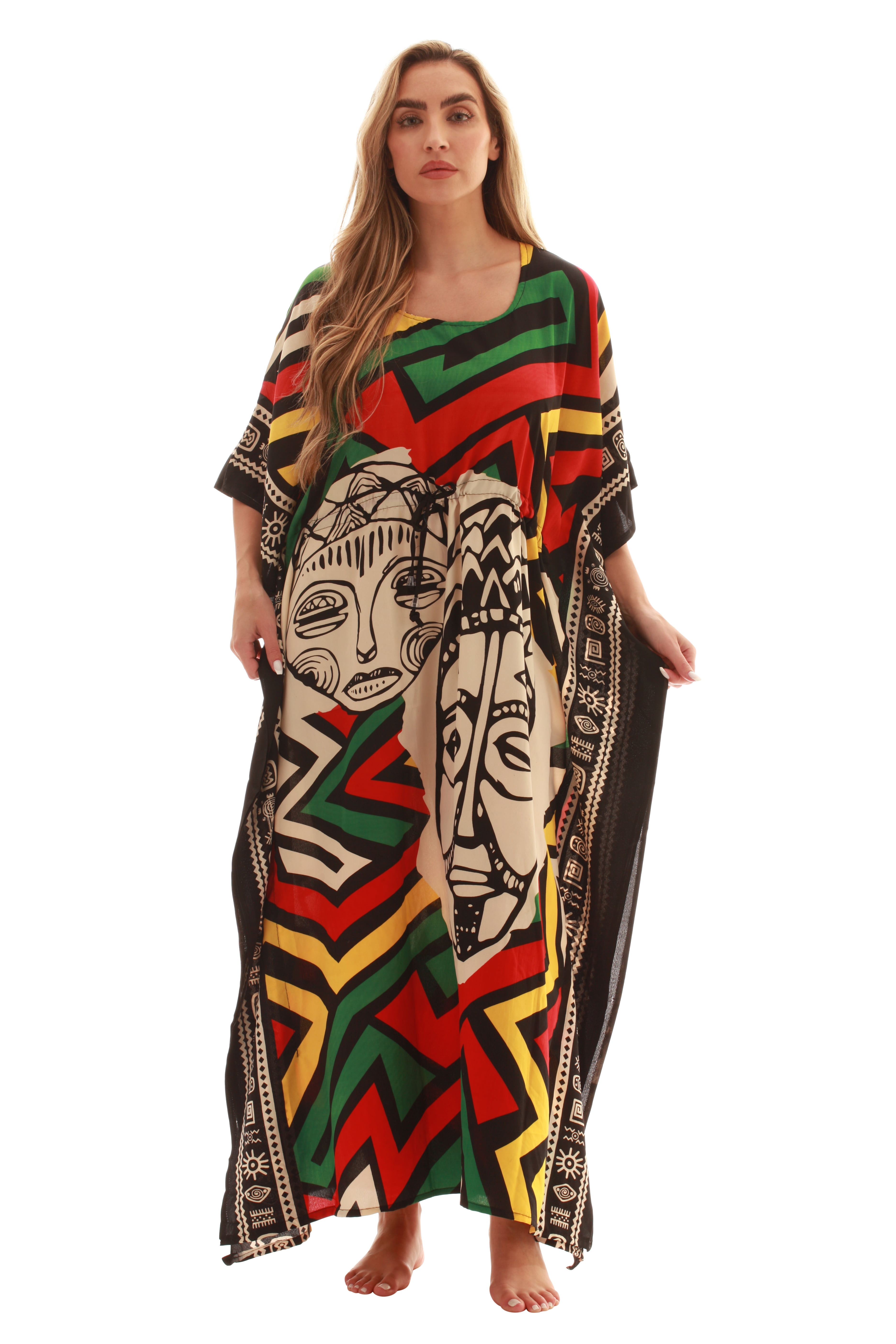 African store print caftans