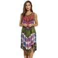 thumbnail image 1 of Riviera Sun American Flag Dress / Summer Dresses / Swimsuit Cover Up (Midnight Floral Acid Wash, Small), 1 of 2