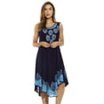 thumbnail image 1 of Riviera Sun Batik Embroidered Dress Sundresses for Women (Navy / Blue, Medium), 1 of 2