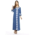 thumbnail image 1 of Riviera Sun Caftan / Caftans for Women (Denim / White, X-large), 1 of 2