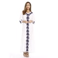 thumbnail image 1 of Riviera Sun Caftan / Caftans for Women (White / Navy, Large), 1 of 2