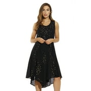 RIVIERA SUN Dress Dresses for Women (Black, Large, Regular)