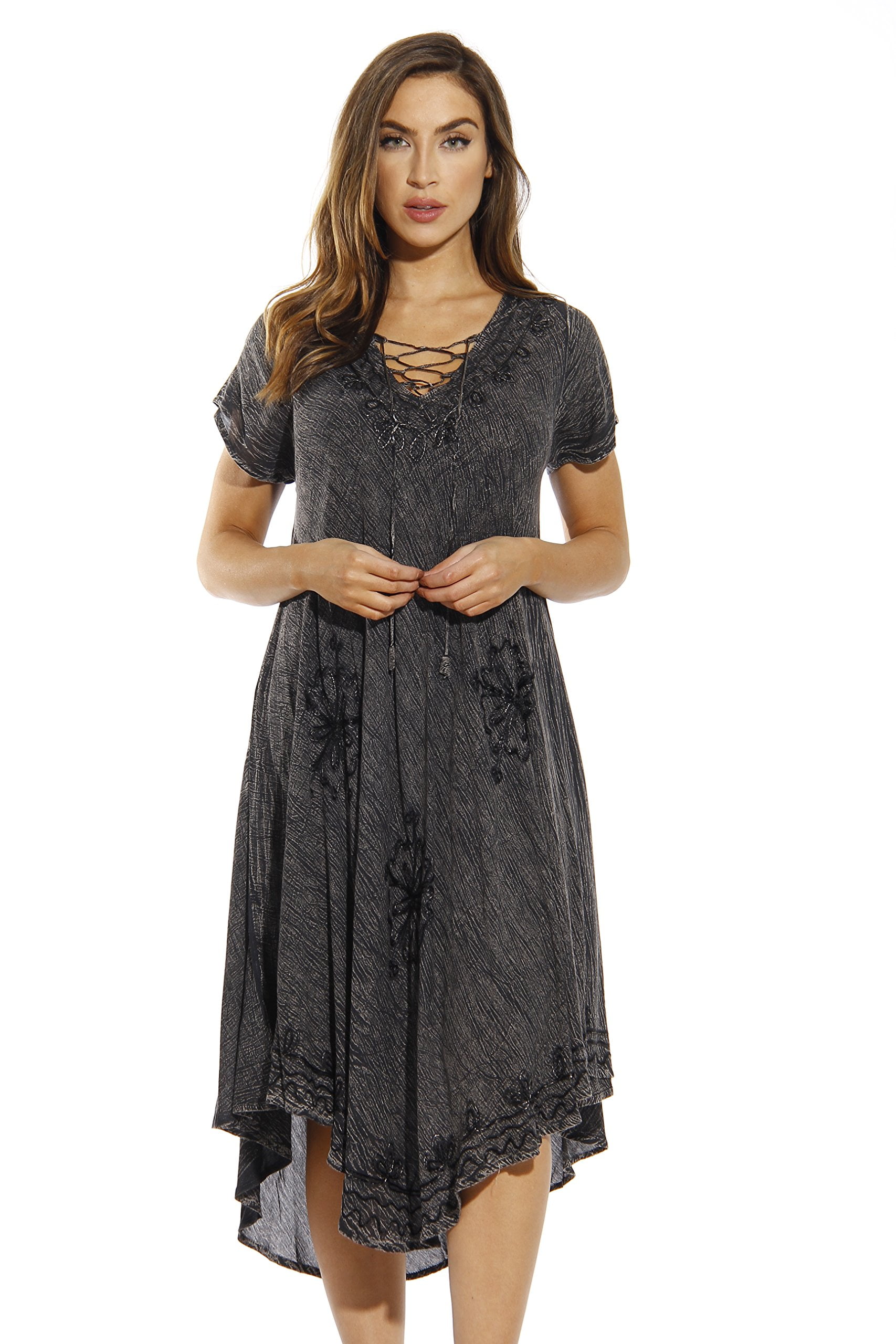 Riviera Sun Dress Dresses for Women Charcoal X large Walmart