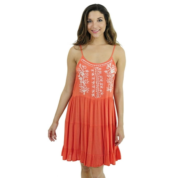 Riviera Sun Dress / Dresses for Women (Coral, 2X)