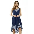 thumbnail image 1 of Riviera Sun Dress / Dresses for Women (Denim / White, 2X Plus), 1 of 2
