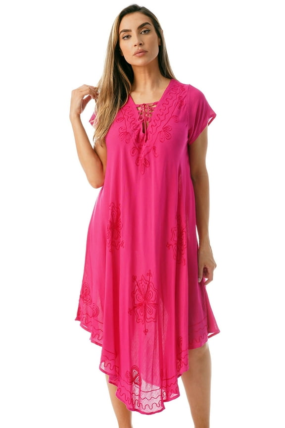 Dress Dresses for Women (Fuchsia, Small)
