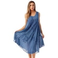 thumbnail image 1 of Riviera Sun Dress Dresses for Women (Medium Denim 2, 1X, Regular), 1 of 3