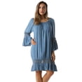 thumbnail image 1 of Riviera Sun Dress Dresses for Women (Medium Denim, 3X), 1 of 3