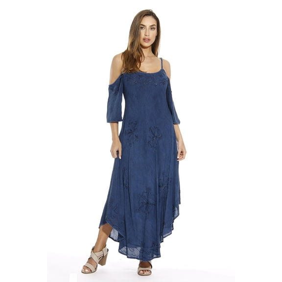 Riviera Sun Dress / Dresses for Women (Medium Denim, Small)
