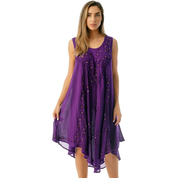 Riviera Sun Dress Dresses for Women (Purple, 2X, Regular)