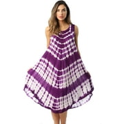 Riviera Sun Dress Dresses for Women (Purple / White, Small)