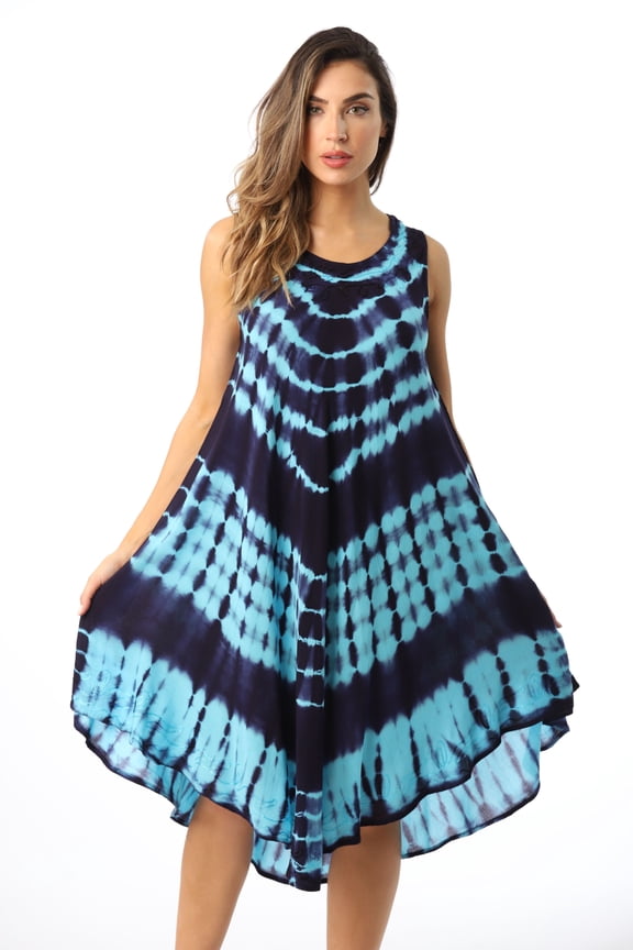 Dress Dresses for Women (Turquoise / Navy, 2X)