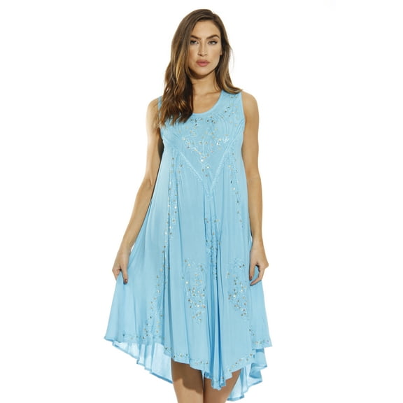 Riviera Sun Dress Dresses for Women (Turquoise, Small, Regular)