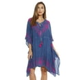 thumbnail image 1 of 21679-WHTBLK-S Riviera Sun Caftan / Caftans for Women (Medium Denim / Fuchsia, Large), 1 of 2