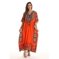 thumbnail image 1 of Riviera Sun Long Dashiki Caftan / Caftans for Women (Orange Caftan, Small - Medium), 1 of 3