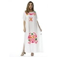 thumbnail image 1 of Riviera Sun Long Embroidered Dresses for Women (White, Large), 1 of 3