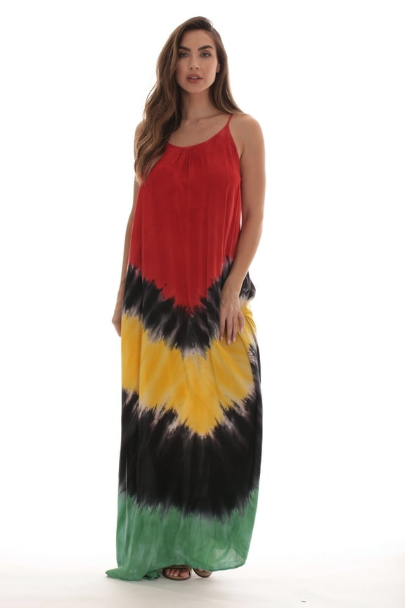 Rasta Maxi Dresses for Women (Rasta 2, 1X)