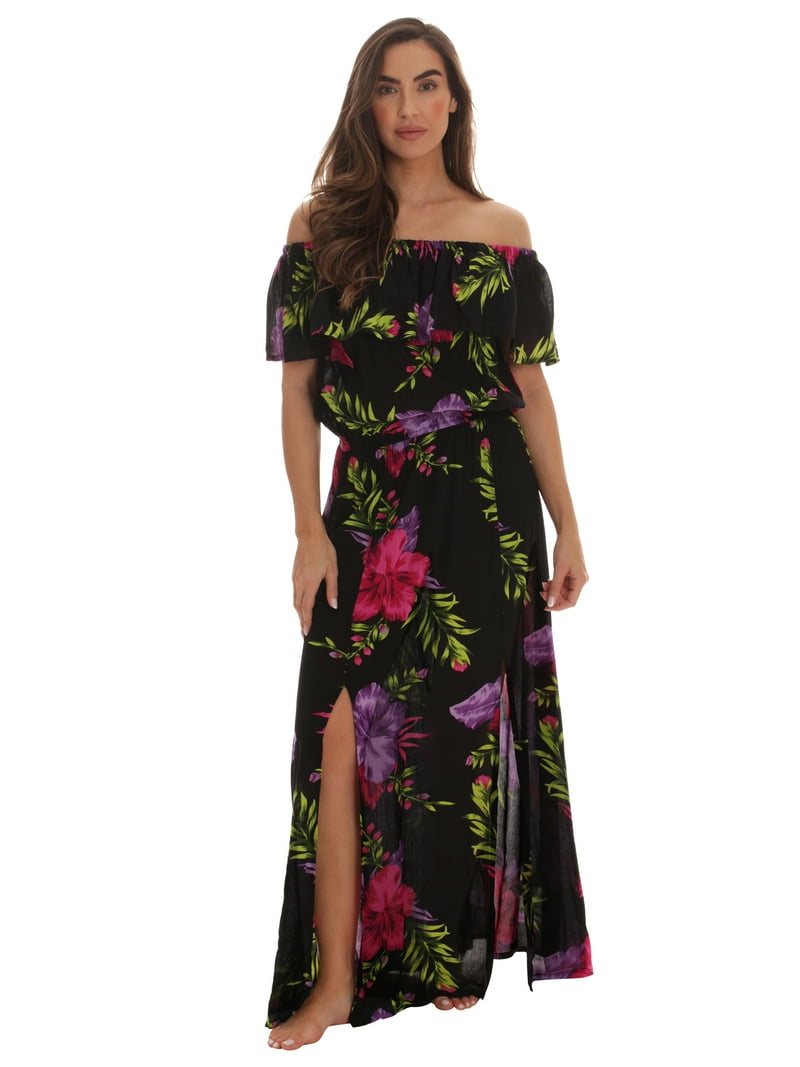 chinese dress ladies 1970s Black Rayon Crepe Halter Neck Maxi Dress – Featherstone Vintage main image 1