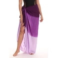 thumbnail image 1 of Riviera Sun Sarong Swimsuit Cover Up for Women 21978-NVY (One Size, Purple - Tie Dye), 1 of 3
