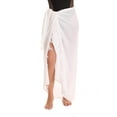 thumbnail image 1 of Riviera Sun Sarong Swimsuit Cover Up for Women 21978-NVY (One Size, White - Solid), 1 of 4